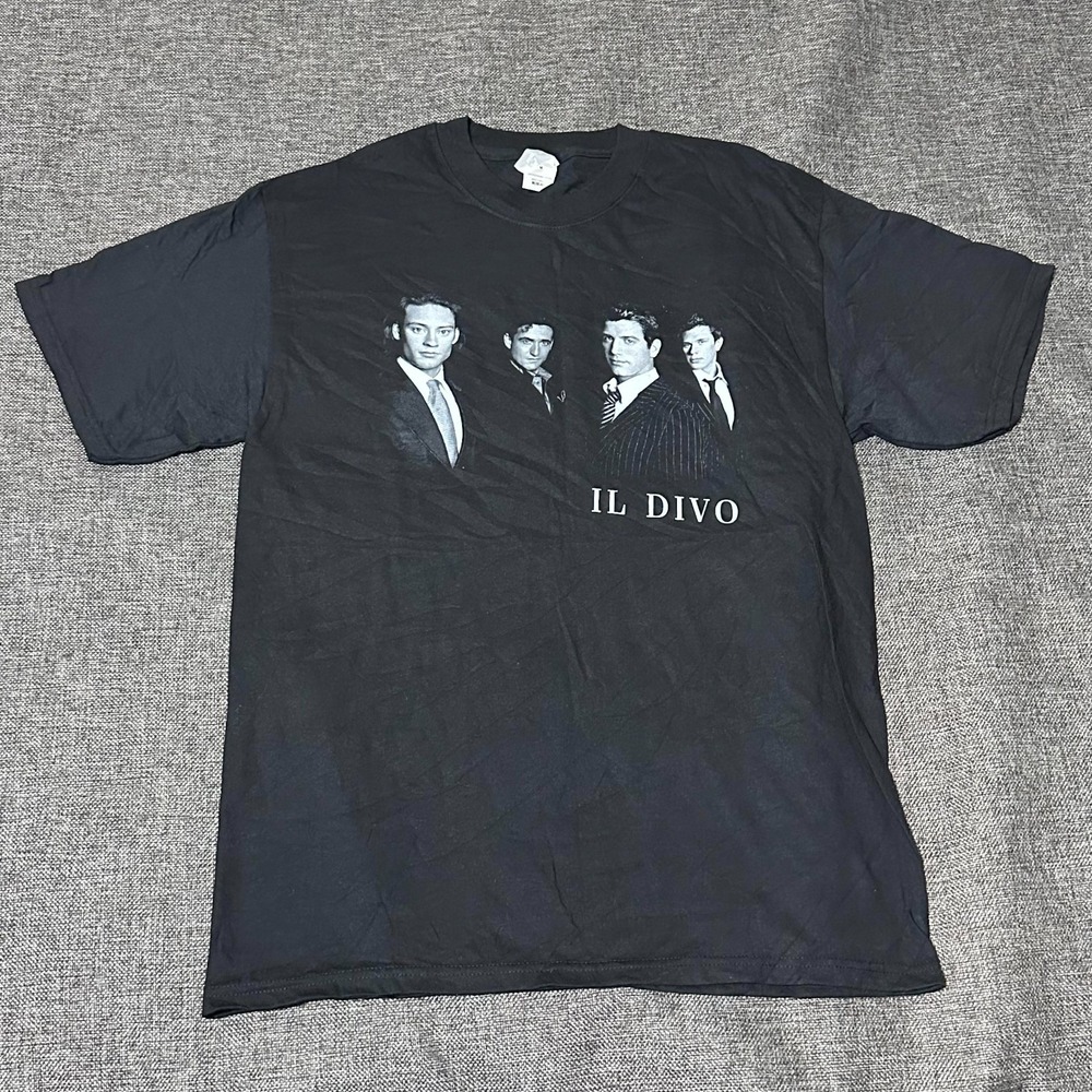 Vintage Il Divo‎ Men's M 2006 World Tour T Shirt